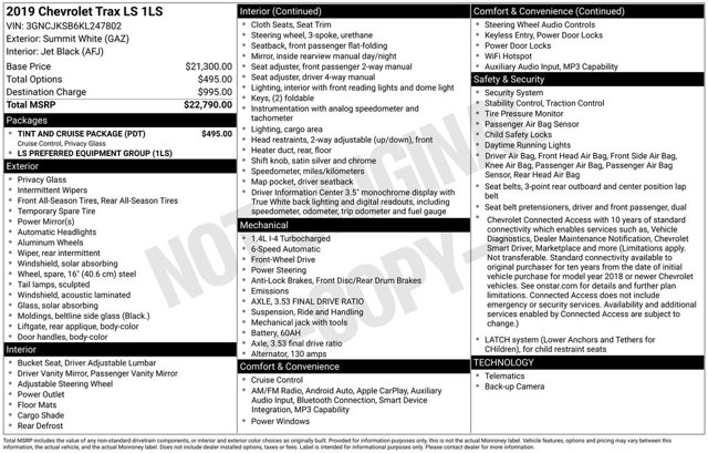 2019 Chevrolet Trax LS's photo